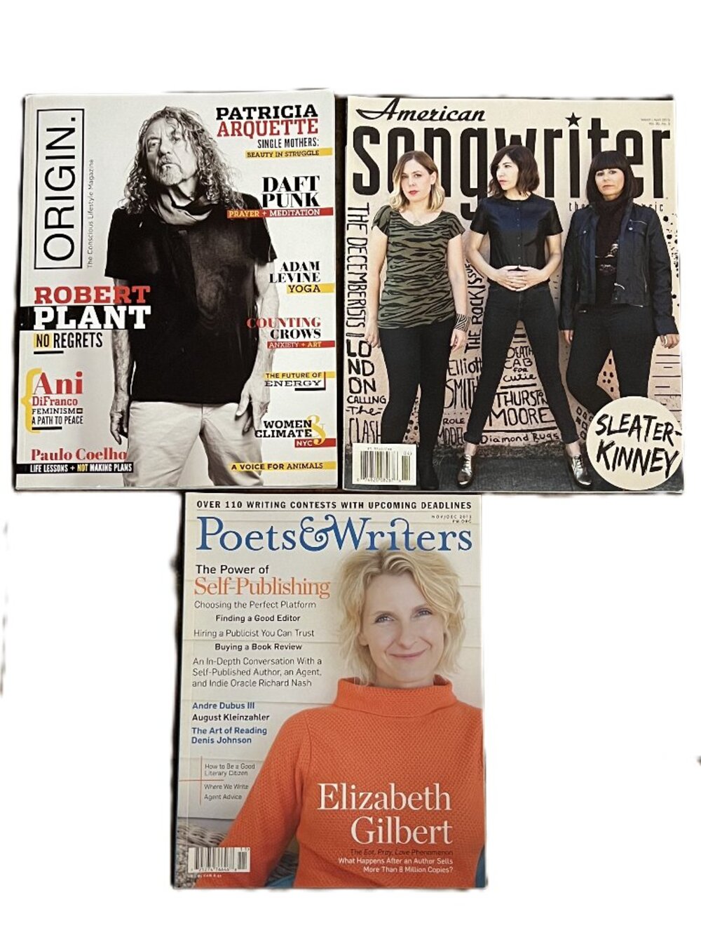 Origin (Issue 20), American Songwriter (March/April 2015), Poets & Writers 2013